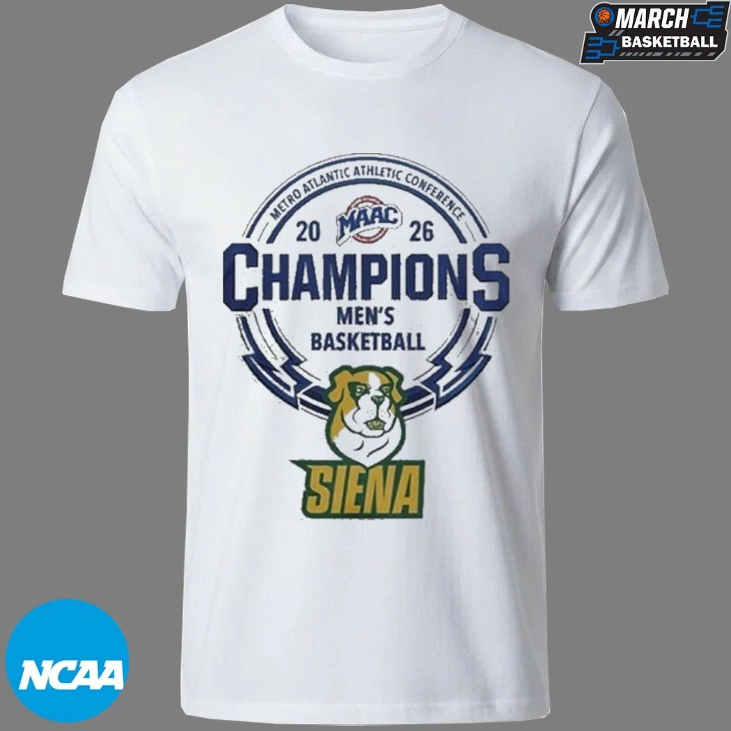 Siena Saints Men’S Basketball 2026 Metro Atlantic Athletic Conference Champions T-T-Shirtss