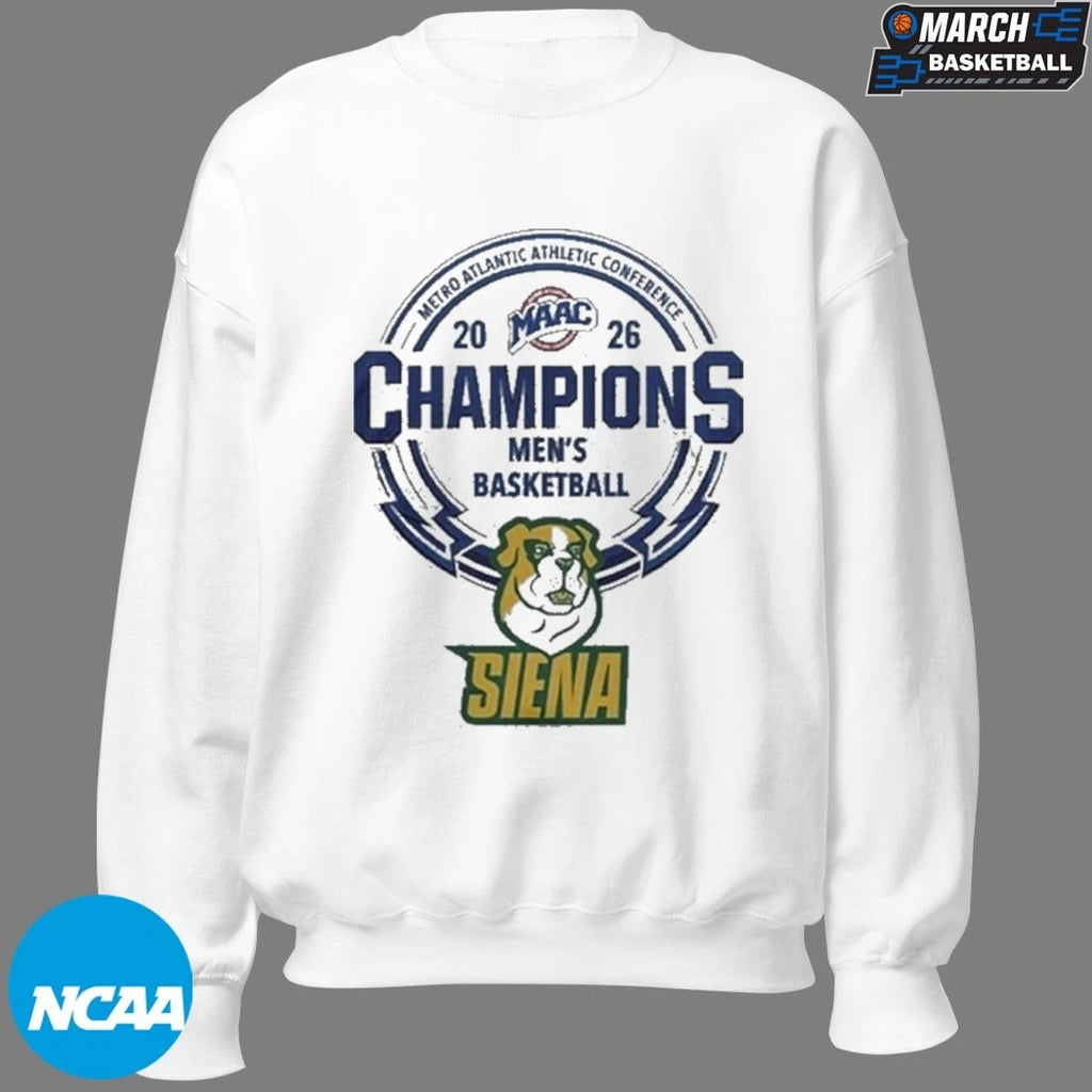 Siena Saints Men’S Basketball 2026 Metro Atlantic Athletic Conference Champions T-T-Shirtss