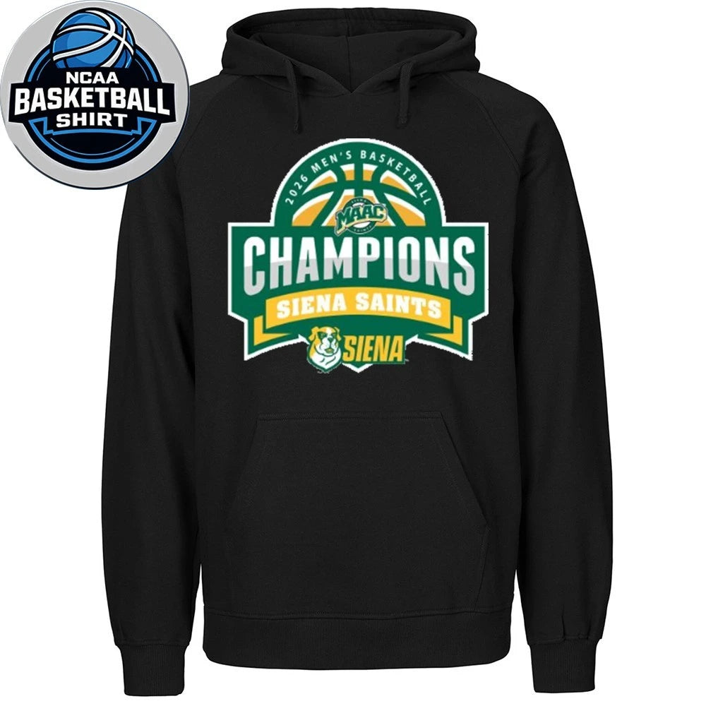 Siena Saints, from the University of Siena, won the 2026 Metro Atlantic Athletic Conference tournament Shirt