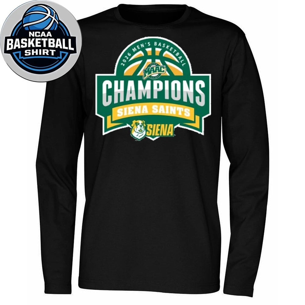 Siena Saints, from the University of Siena, won the 2026 Metro Atlantic Athletic Conference tournament Shirt