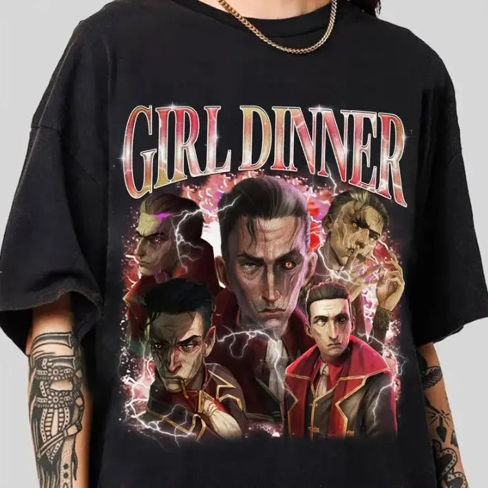 Silco Arcane T-Shirt,  Anime Apparel fanmerch, lol Merchandise Girl Dinner Shirt Hoodie, Sweatshirt | HypeCrazeTee.com