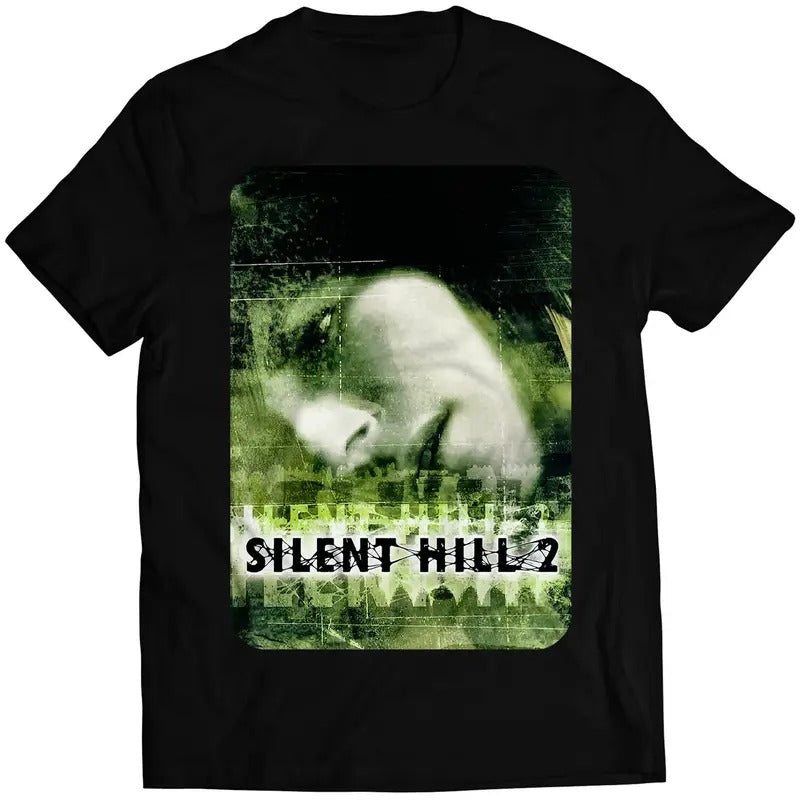 Silence Hill 2 PS2 Cover Premium Unisex T-shirt (Vectorized Design) Cotton Menswear Top Basic Hoodie, Sweatshirt