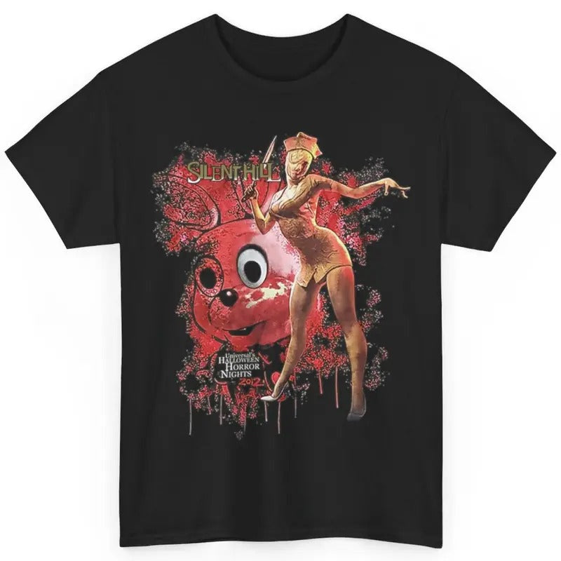 Silent Hill Universal Halloween H0rr0r Nights Video Game Cotton Crewneck Tshirt  Menswear Streetwear Hoodie, Sweatshirt