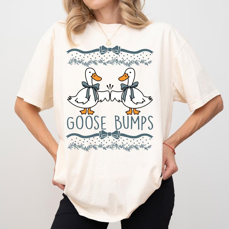 Silliest Goose Bump Comfort Colors Shirt, Funny Mama Goose T-shirt, Cute Ducks Bump Shirt, Vintage Original 1980s Goose...