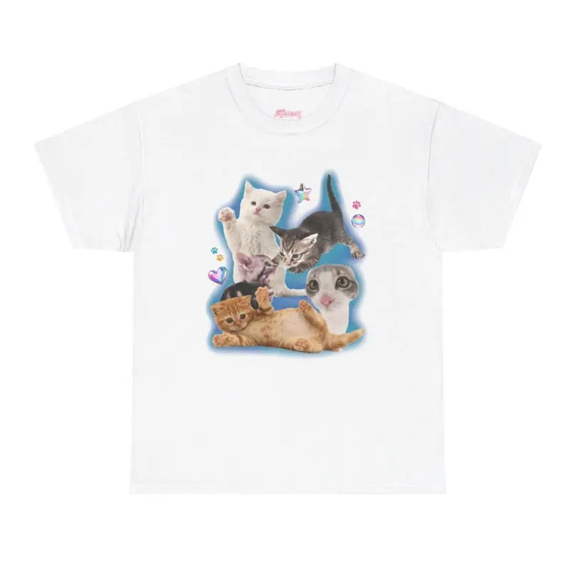 Silly Cat Shirt Tee 90s Cat Meme TShirt Hoodie, Sweatshirt | HypeCrazeTee.com