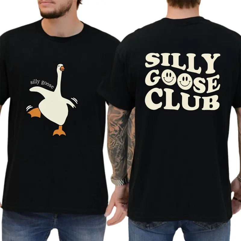 Silly Goose Club T-Shirt - Fun Goose Graphic with Playful Club Slogan Hoodie, Sweatshirt | HypeCrazeTee.com