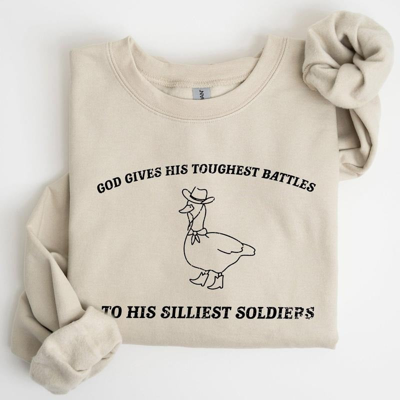 Silly Goose, Funny, Aesthetic Sweatshirt Casual Cotton T-Shirts, Hoodie | HypeCrazeTee.com