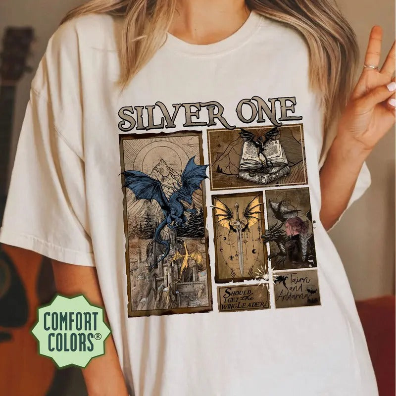Silver One T-Shirt, I Am Infinite T-Shirt, Fourth Wing Shirt, Violet Sorrengail, Tairn Andarna Rider,Basgiath War College...