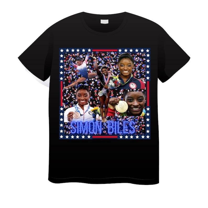 Simone Biles 2024 American Olympic Gymnastic T Shirt USA Hoodie, Sweatshirt | HypeCrazeTee.com