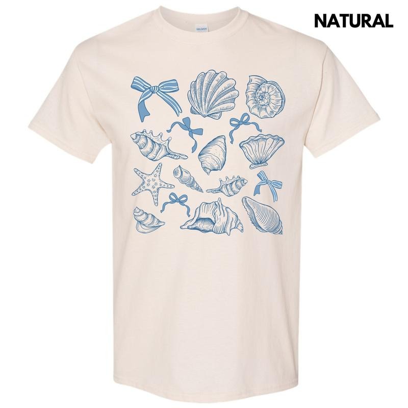 Simple Seashells Gildan Short Sleeve T-Shirt 'NLB' Hoodie, Sweatshirt | HypeCrazeTee.com