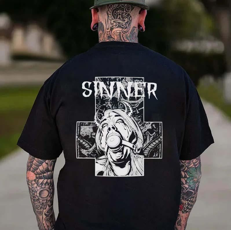 Sinner Printed Men's T-shirt Hoodie, Sweatshirt | HypeCrazeTee.com