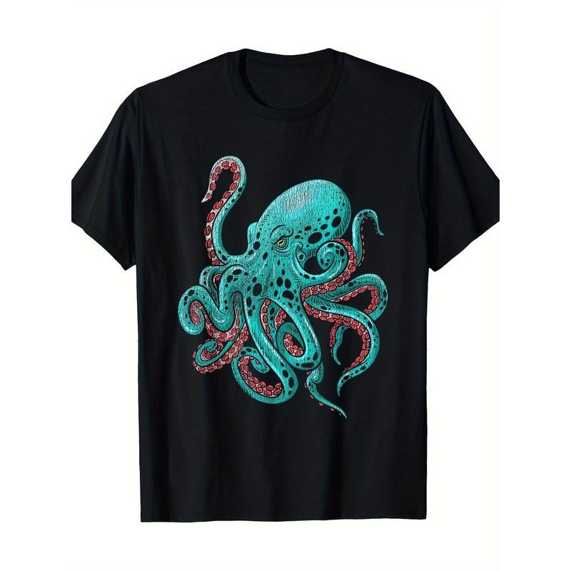 Siren Octopus T-Shirt A Perfect Gift for Dad, Mom, Grandpa, And Grandma on Thanksgiving, The Best Choice for Birthday...