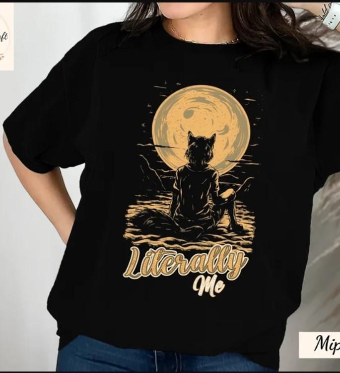 Sitting Wolf Literally Me Funny Meme Shirt, Wolf Meme Tee Hoodie, Sweatshirt | HypeCrazeTee.com