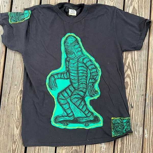 Skate Creature Hand printed Limited Edition T Shirt Cotton Menswear Hoodie, Sweatshirt | HypeCrazeTee.com
