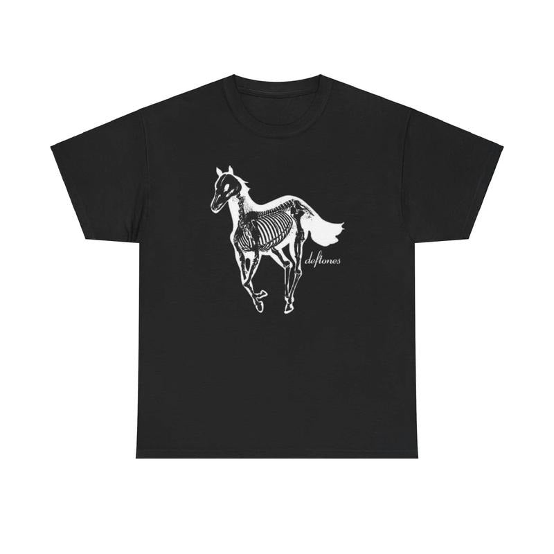 Skeleton Deftones Horse White Pony Album Cover Deftones Inspired Deftones 90'S Deftones Radiohead Fans Short Sleeve Shirt T-Shirts, Hoodie, Sweatshirt