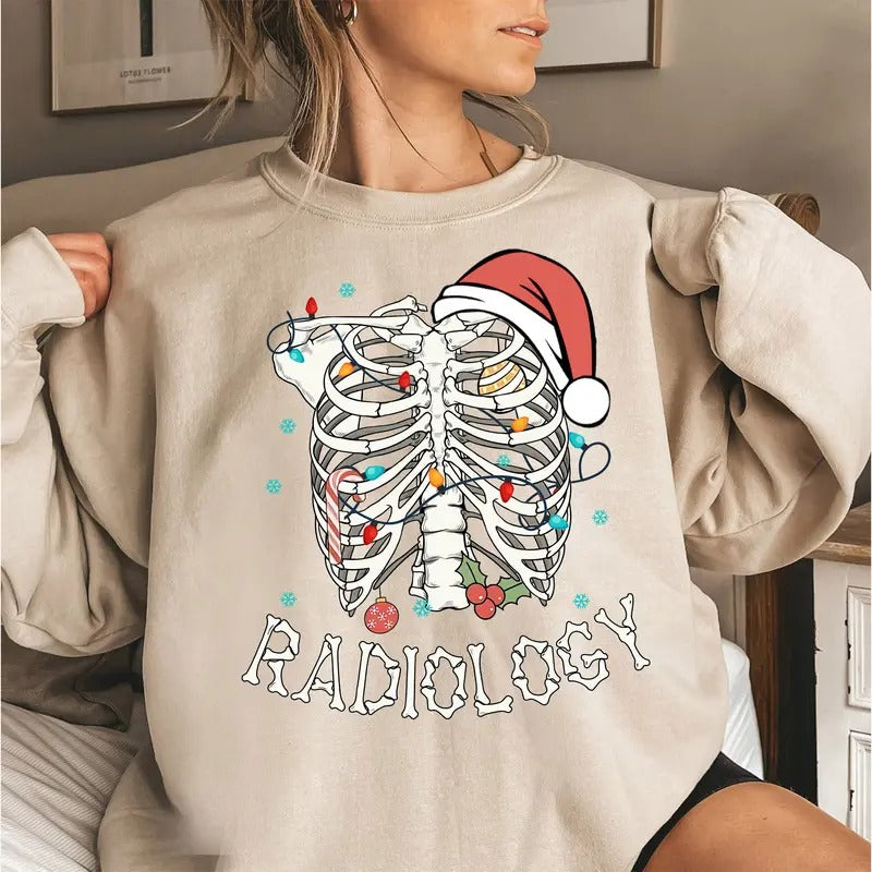 Skeleton Heart Radiology Shirt, Christmas Radiology Gift, Radiologist Shirt, Rad Tech Shirt, MRI Shirt, Radiology Student...