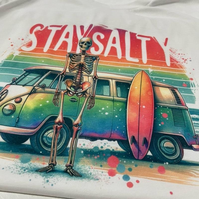 Skeleton Summer Tees Skeleton Vacation Beach T-Shirts Cruise Ship Tshirts Cruise Vacation Tops Womens Skeleton Tropical...
