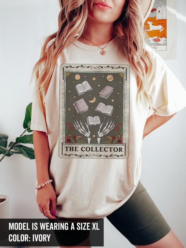 Skeleton Tarot Card Shirt Reader Shirt Bookish Shirt Booktrovert Book Lover Gift Literature Shirt Reading Shirt Booktok...