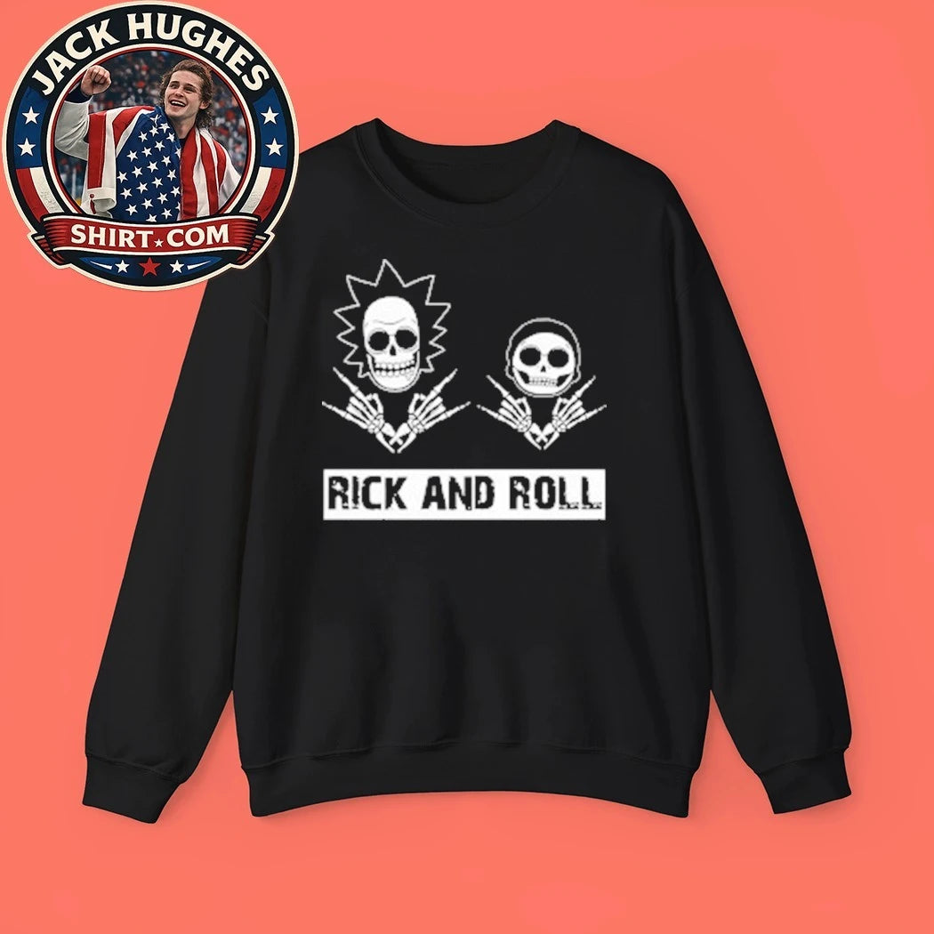 Skulls Rock And Roll Shirt Bold Graphic Style for Rock Culture T-Shirt
