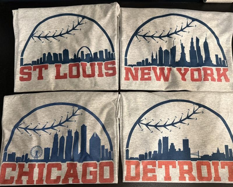 Skyline Baseball T Shirt City Baseball T Shirt Comfy Clothing Hoodie, Sweatshirt | HypeCrazeTee.com