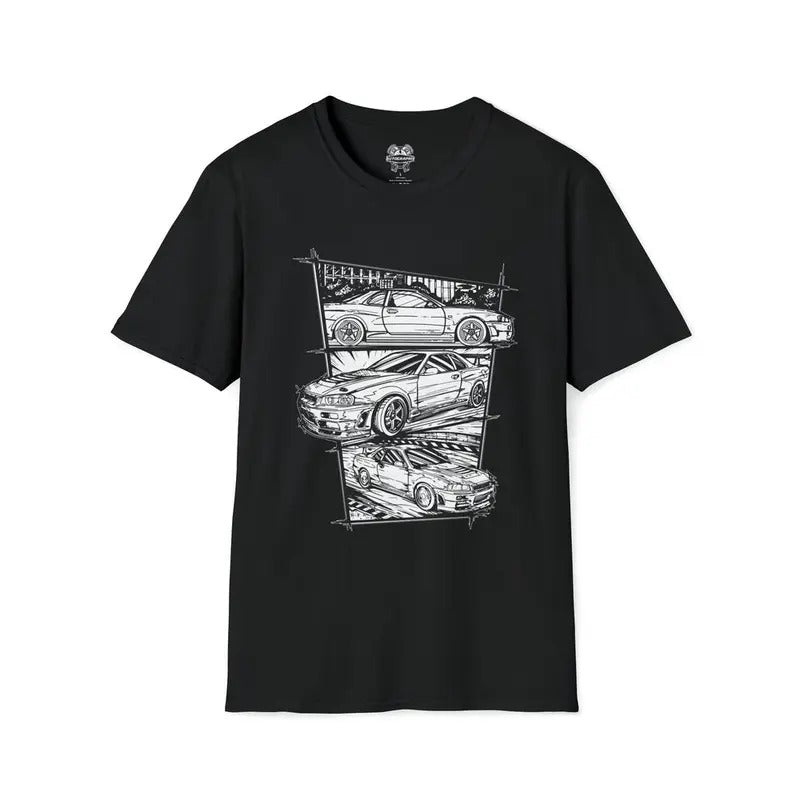 Skyline R34 Drift Manga Shirt Hoodie, Sweatshirt | HypeCrazeTee.com