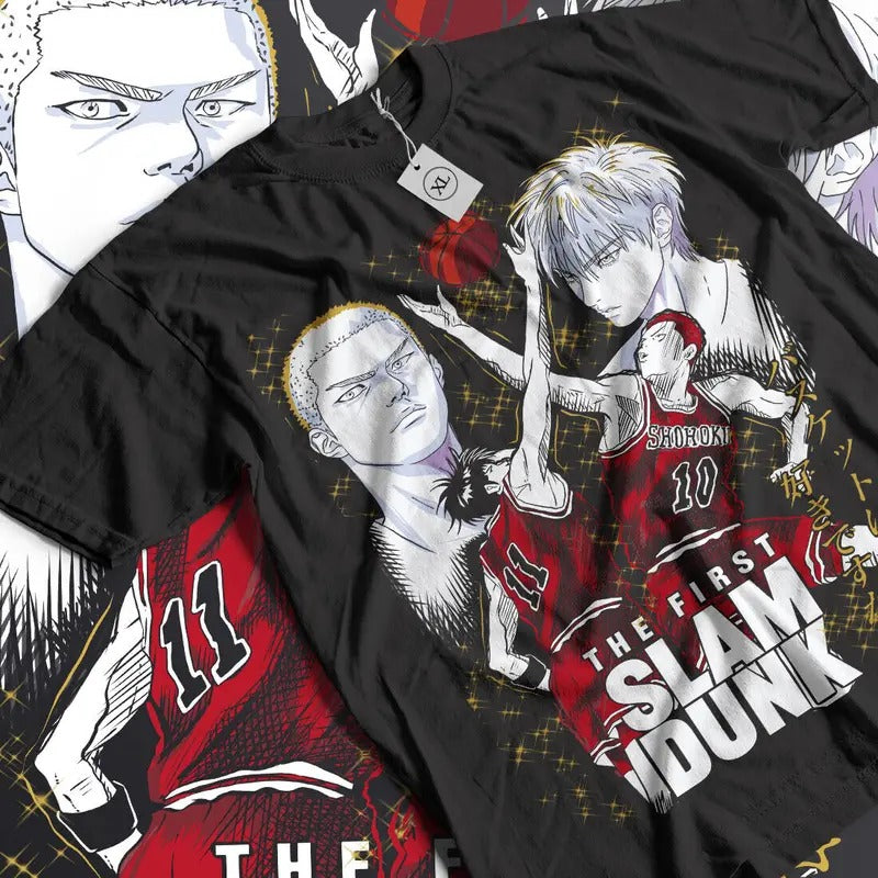 Slam Dunk T-Shirt S-4XL Art Team Basketball Slam Dunk Anime Sport Manga Shirt Tshirt S-4XL Hoodie, Sweatshirt