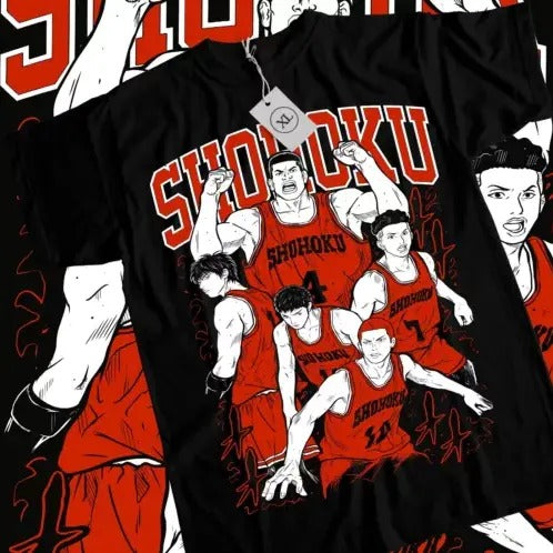 Slam Dunk T-shirt Slam Dunk Team Basketball Anime Sport Manga Shirt All Size Hoodie, Sweatshirt | HypeCrazeTee.com