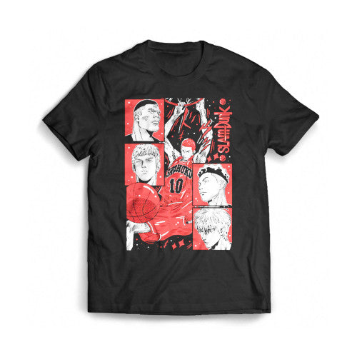 Slam Dunk Team Basketball Anime Mens T-Shirt Tee