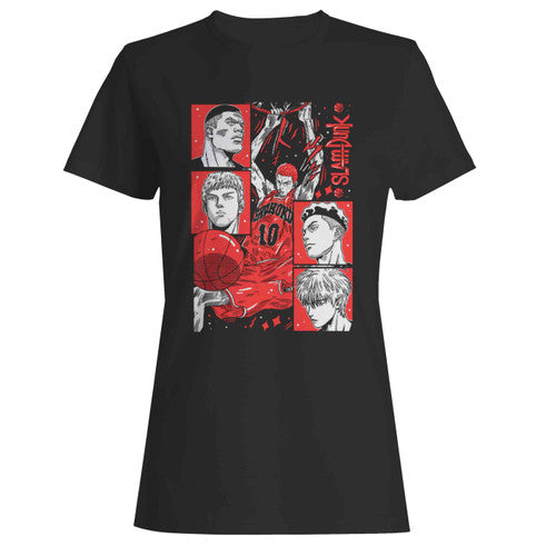 Slam Dunk Team Basketball Anime Women's T-Shirt Tee
