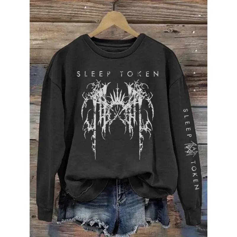 Sleep Token - Band Logo Print Vintage Sweatshirt - Hoodie, Gift For Fan Sleeves With Designs T-Shirts | HypeCrazeTee.com