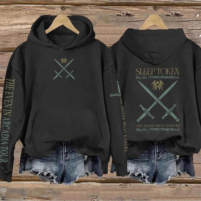 Sleep Token - THE HOUSE MUST ENDURE Print Vintage Sweatshirt - Hoodie, Gift For Fan Sleeves With Designs KLO T-Shirts