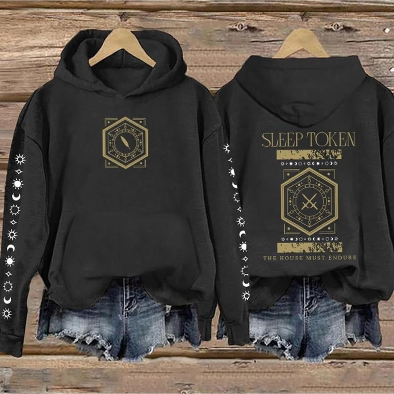 Sleep Token - THE HOUSE MUST ENDURE Type 2 Print Vintage Sweatshirt - Hoodie, Gift For Fan Sleeves With Designs DH8 T-Shirts