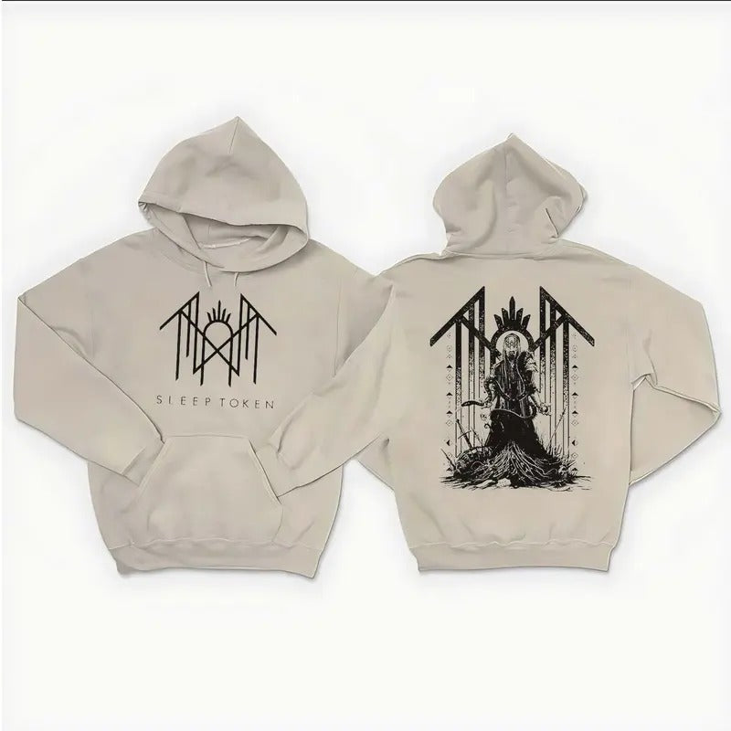 Sleep Token 2 Sides Logo And Retro Sleep Token Rock Band Shirt, Tour Shirt New Design Hoodie, Sweatshirt | HypeCrazeTee.com