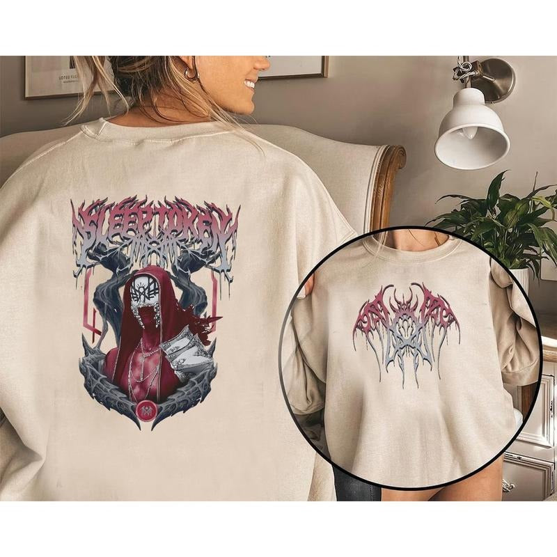 Sleep Token 2 Sides THE EVEN IN ARCADIA TOUR T-Shirt, Comfort Colors T-Shirt, Sweatshirt, Hoodie Gift For Fan Type 1 OD16YO