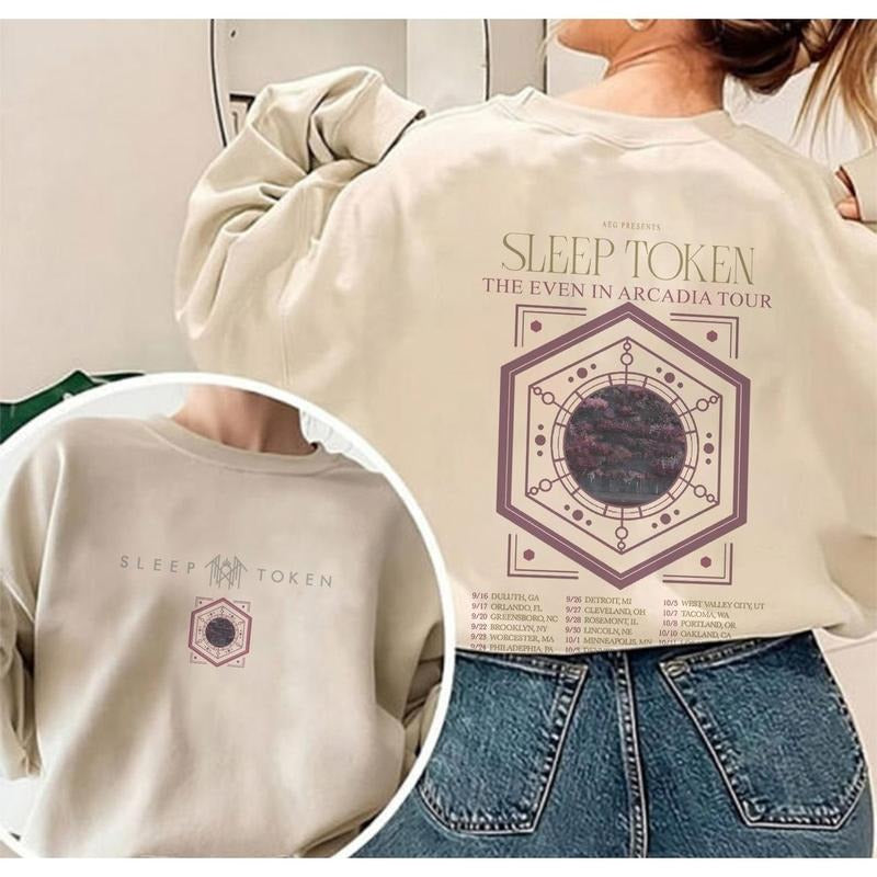 Sleep Token 2 Sides THE EVEN IN ARCADIA TOUR T-Shirt, Comfort Colors T-Shirt, Sweatshirt, Hoodie Gift For Fan Type 7 QRDZZZ