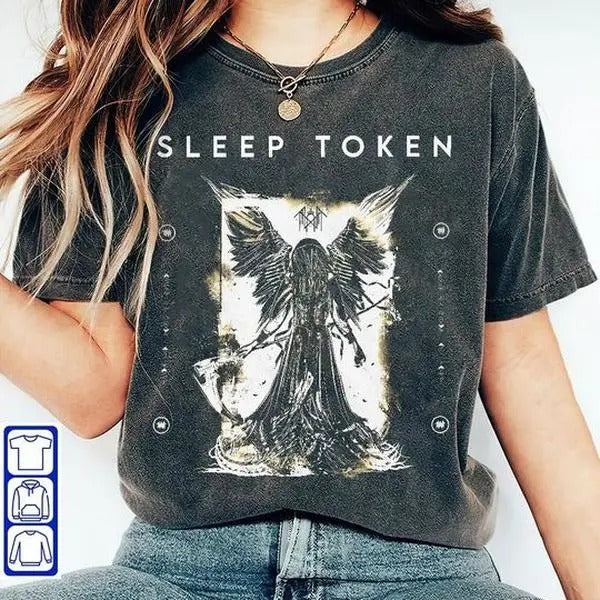 Sleep Token Angel Reaper Music Shirt , North America Tour 2024 Shirt, Sleep Token Concert T-Shirt, Sweatshirt, Hoodie...