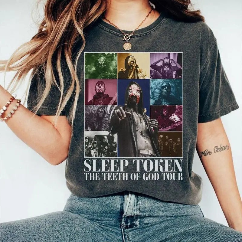 Sleep Token Band T-Shirt, The Teeth Of God Tour T-Shirt, Sweatshirt, Hoodie SLT20265 | HypeCrazeTee.com