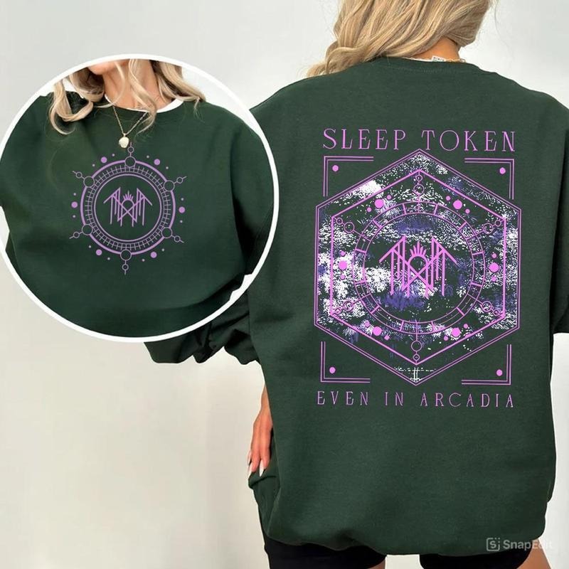 Sleep Token Even In Arcadia Album Flamingo 2 Sides T-shirt Sweatshirt Hoodie, Even In Arcadia Flamingo Emblem Tshirt,Gift...
