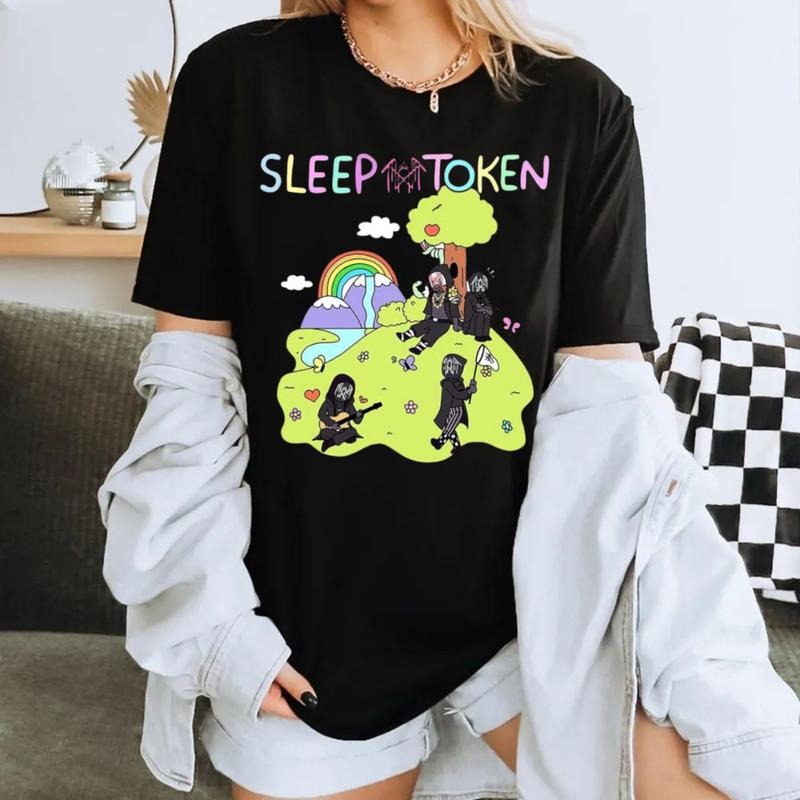 Sleep Token Music Tour 2025 Shirt, Sleep Token Shirt, Band Rock, Take Me Back To Eden Tee, Unisex Short Sleeve Tee...