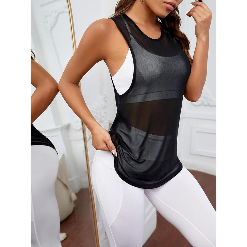Sleeveless Scoop Neck Shirt Contract Mesh Racerback Tank Top style 03 Hoodie, Sweatshirt | HypeCrazeTee.com