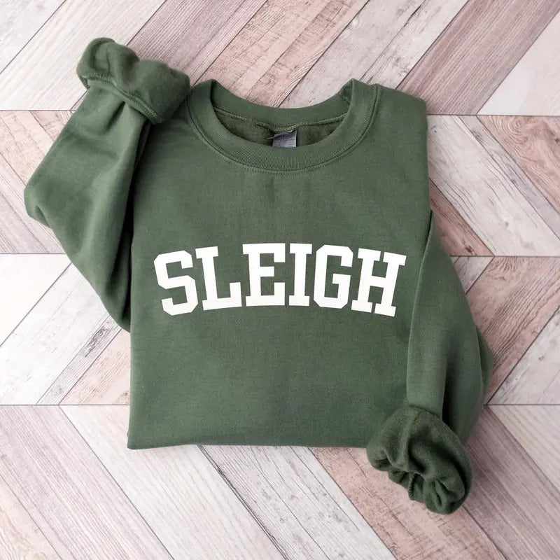Sleigh Christmas Unisex Classic Sweatshirt, Christmas Family Shirt, Christmas Sleigh Sweatshirt for men and women Cotton...