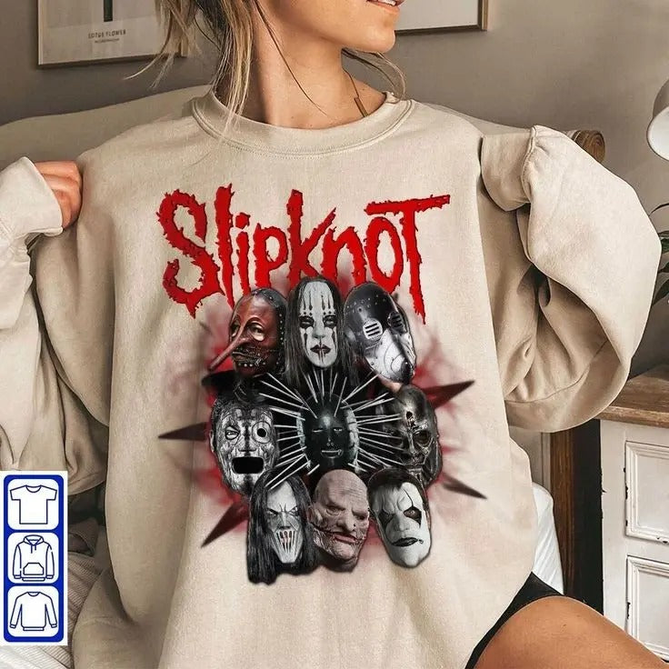 Slipknot Band 90S Vintage Music Band Graphic Tour 2023 Sweatshirt T-Shirts, Hoodie | HypeCrazeTee.com