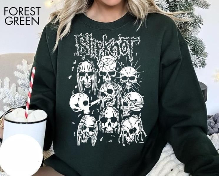 Slipknot Sweatshirt Heavy Metal Rock Band Crewneck Sweatshirt T-Shirts, Hoodie | HypeCrazeTee.com