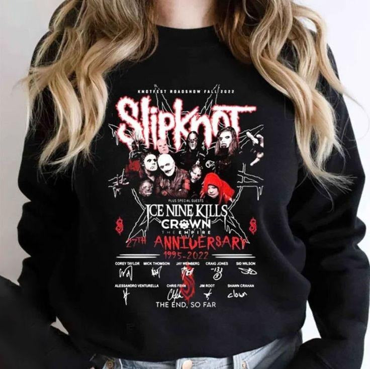 Slipknot Sweatshirt, Slipknot Tour 2022, Knotfest Roadshow 2022 Sweatshirt, Slipknot Sweatshirt, T-Shirts, Hoodie