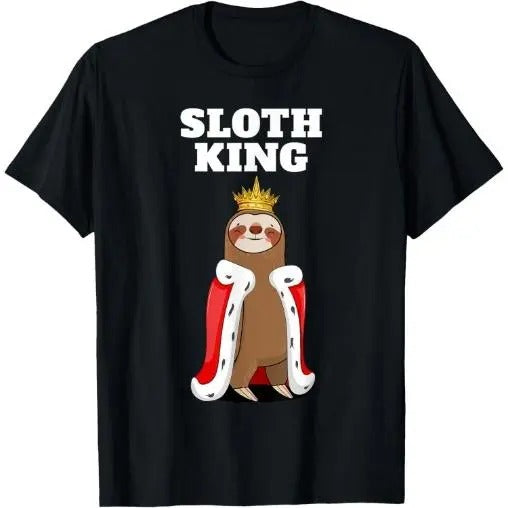 Sloth King | Boys Sloth Tshirt | Mens Sloth T-Shirt Made in USA Hoodie, Sweatshirt | HypeCrazeTee.com