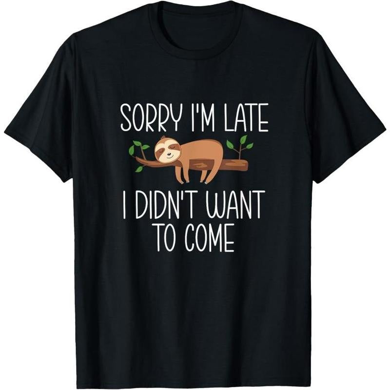 Sloth Lover Graphic for Men Boys Sloth T-Shirt Made in USA Hoodie, Sweatshirt | HypeCrazeTee.com