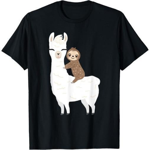 Sloth Riding Llama Shirt Funny Birthday Gift for MenT-Shirt Made in USA Hoodie, Sweatshirt | HypeCrazeTee.com