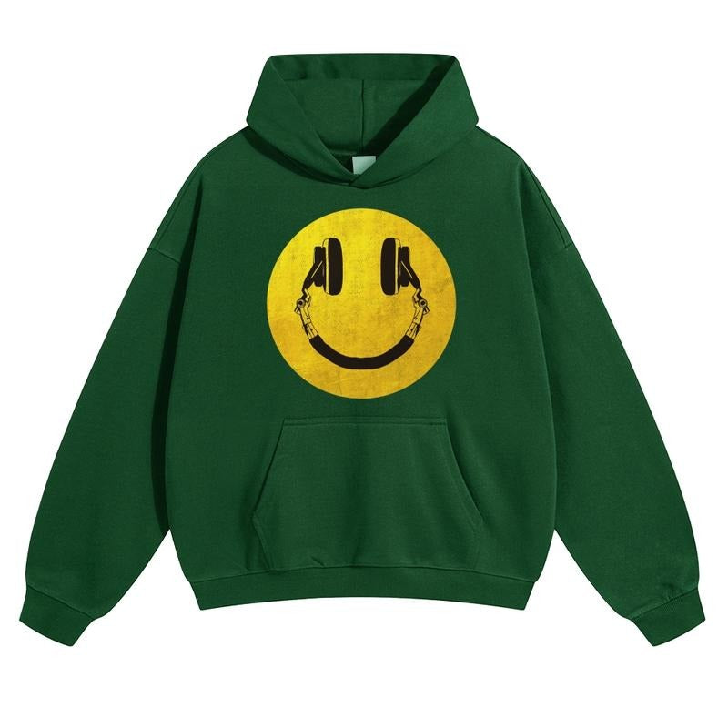 Smile Graphic Hoodies Fall Outfits Outfits Men Hoodies Men Vacation Outfits Sweater Longsleeveshirt Fall Outfit...