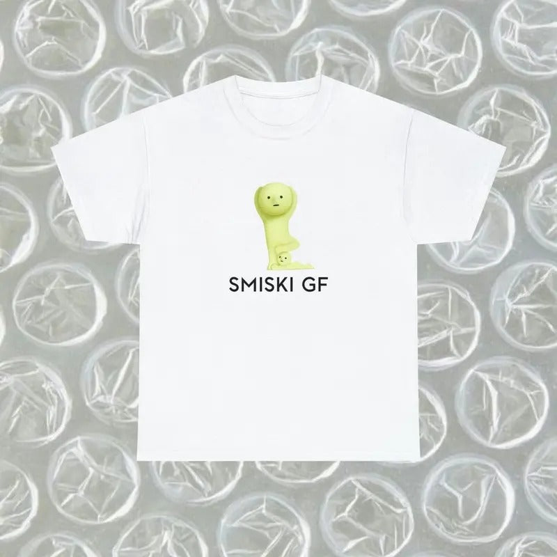 Smiski Girlfriend Duo Adult T-Shirt, Unisex Heavy Cotton Tee | SMISKI T-Shirt, GF Valentine, Girlfriend Gift, Unique...