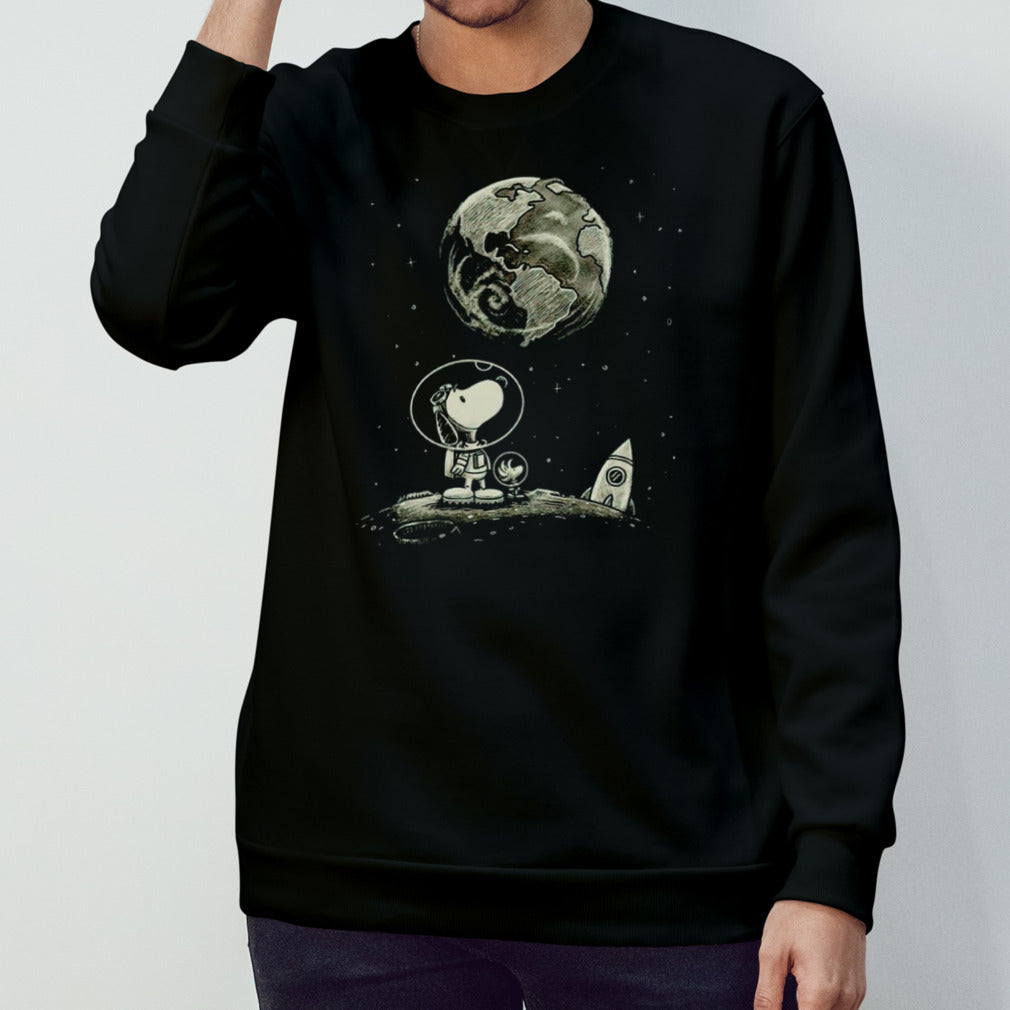 Snoopy and Woodstock earth from the moon shirt
